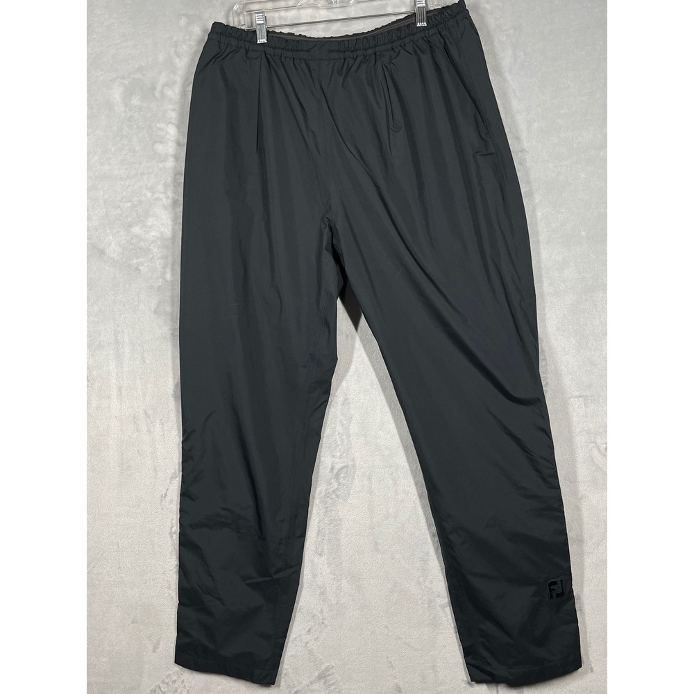 FootJoy DryJoys Mens XL Black Golf Rain Pants Waterproof Performance Trousers